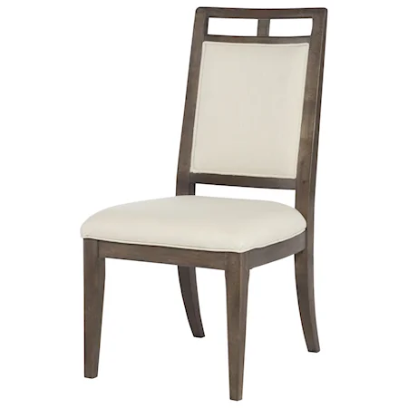 Contemporary Wood Back Side Chair